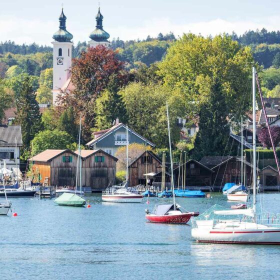 Tutzing vom See aus gesehen