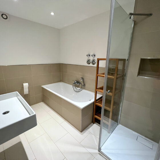 Ein Blick ins Badezimmer