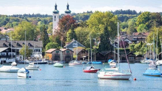 Tutzing vom See aus gesehen